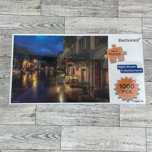 Betionol Puzzle “Night Street In Switzerland” New